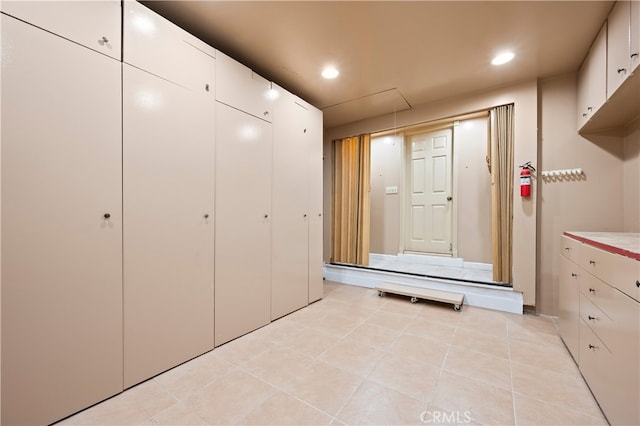 5449 E Fairbrook St, Long Beach, CA 90815 - interior space with light tile patterned flooring and recessed lighting