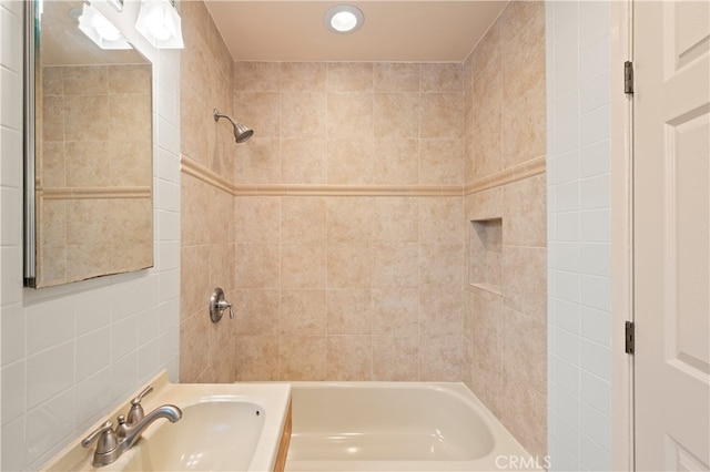 5449 E Fairbrook St, Long Beach, CA 90815 - bathroom featuring a sink and tub / shower combination