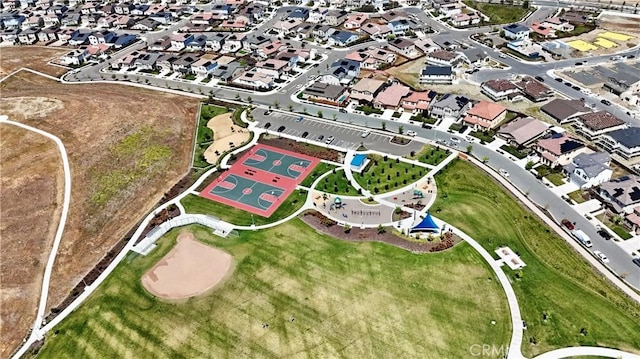 aerial view featuring a residential view