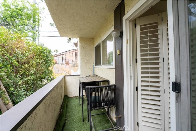 view of balcony