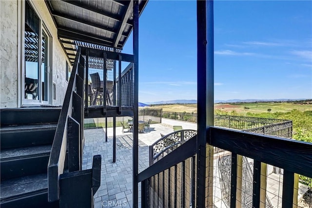 1864 Winterwarm Dr, Fallbrook, CA 92028 - balcony with a patio area and a rural view