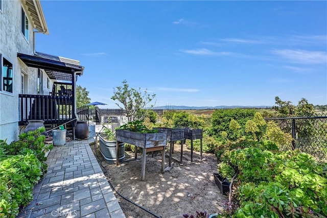view of patio / terrace with fence