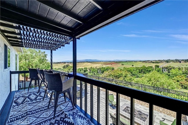 1864 Winterwarm Dr, Fallbrook, CA 92028 - balcony featuring a pergola