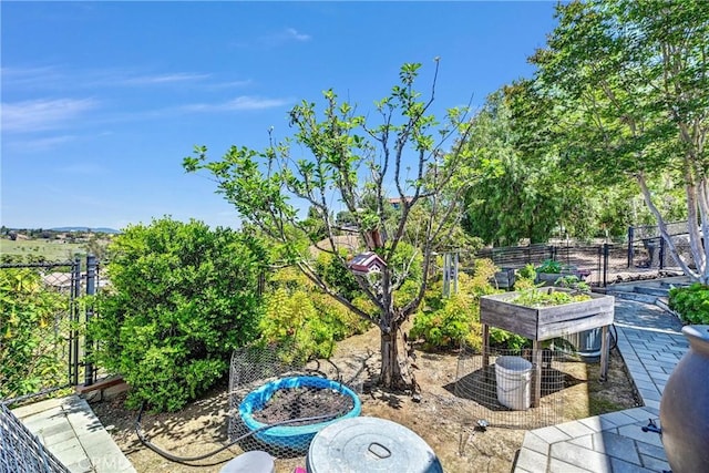 1864 Winterwarm Dr, Fallbrook, CA 92028 - view of patio featuring a vegetable garden