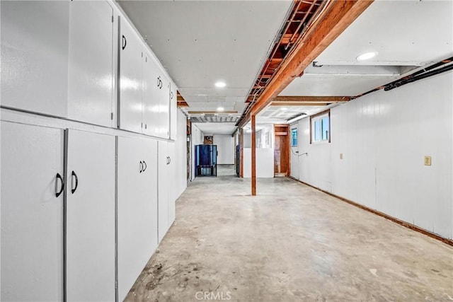 view of basement
