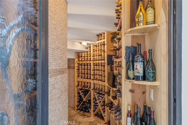 view of wine room