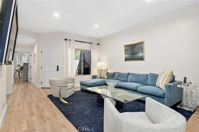 655 Via Colinas, Thousand Oaks, CA 91362 - living room with light wood-type flooring, recessed lighting, and baseboards