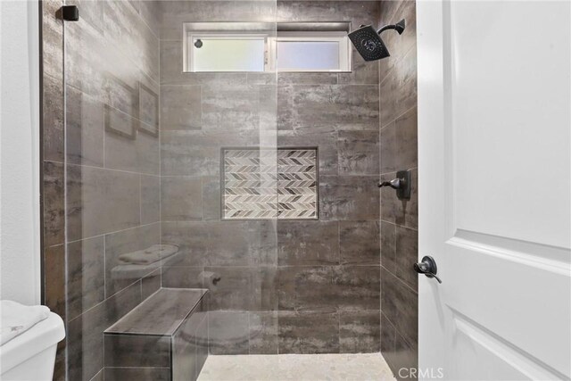 655 Via Colinas, Thousand Oaks, CA 91362 - bathroom with toilet and a tile shower