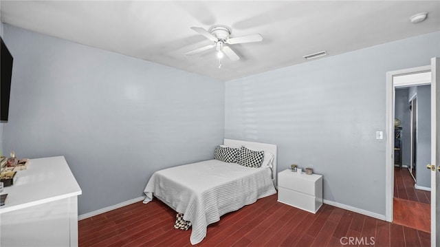 6048 Fidler Ave, Lakewood, CA 90712 - bedroom featuring wood finished floors, baseboards, and a ceiling fan