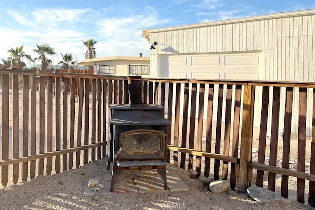 exterior space with fence