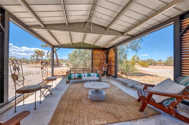 view of patio / terrace with an outdoor hangout area