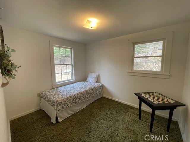 38784 Aspen Ln, Mineral, CA 96063 - bedroom with baseboards and dark carpet