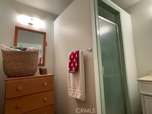 38784 Aspen Ln, Mineral, CA 96063 - full bathroom with a stall shower and vanity