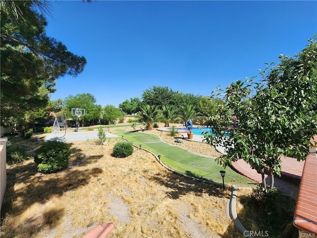 41184 Estates Ln, Palmdale, CA 93551 - view of yard featuring an outdoor pool