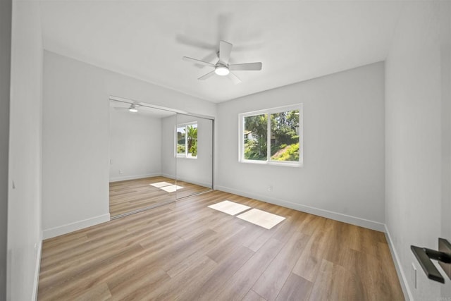 223 Cottingham Ct, Oceanside, CA 92054 - spare room with ceiling fan and light wood-style floors