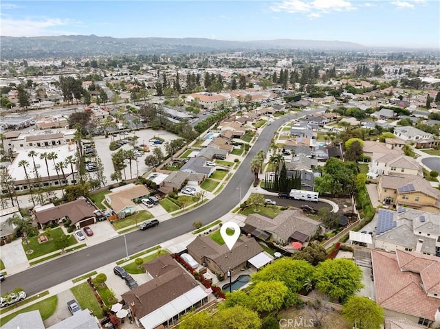 1131 Saint George Dr, San Dimas, CA 91773 - bird's eye view with a residential view and a mountain view