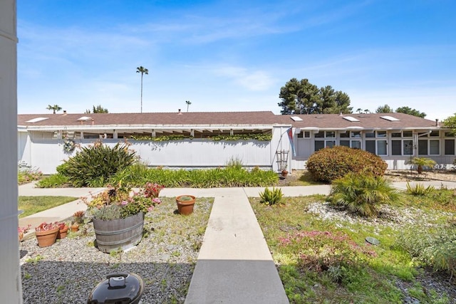 exterior space with fence