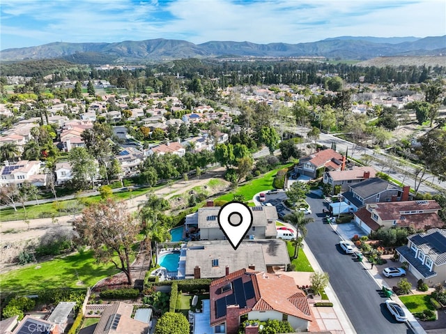 8 Recodo, Irvine, CA 92620 - aerial view of residential area with a mountainous background and a pool