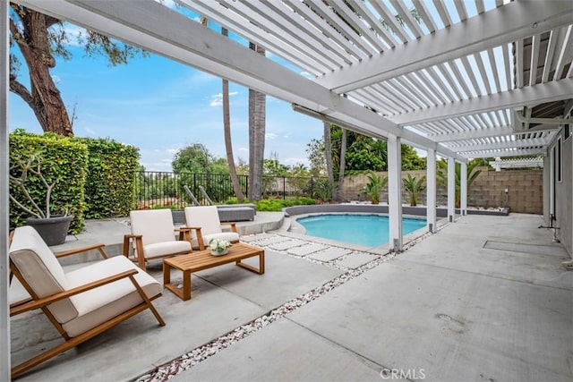 8 Recodo, Irvine, CA 92620 - view of pool with a fenced backyard, a pergola, and a patio area