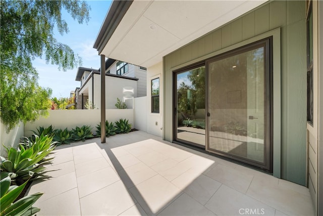 view of patio / terrace with fence