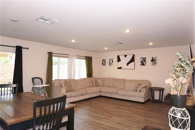 1322 Division Ct, Hemet, CA 92543 - living room with wood finished floors and recessed lighting