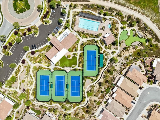 birds eye view of property
