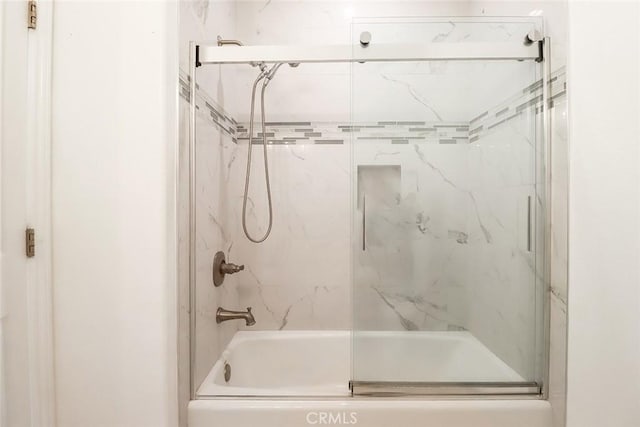 full bath with enclosed tub / shower combo