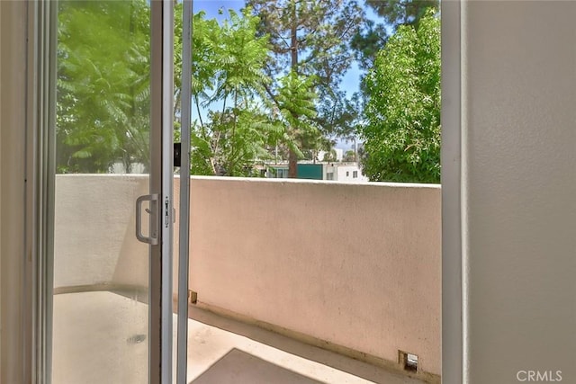 view of balcony