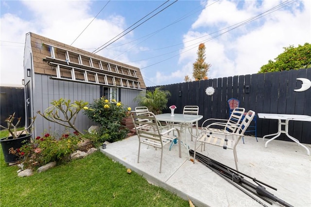 12005 Washington Blvd, Whittier, CA 90606 - view of patio with fence and outdoor dining area