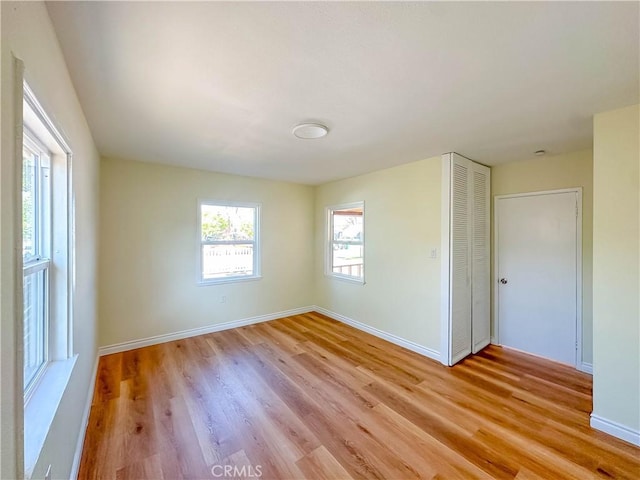 4709 Bresee Ave, Baldwin Park, CA 91706 - empty room with baseboards and light wood-style flooring