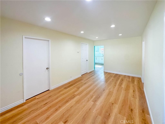4709 Bresee Ave, Baldwin Park, CA 91706 - spare room featuring recessed lighting, light wood finished floors, and baseboards
