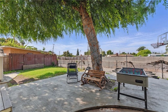 view of patio / terrace with a fenced backyard