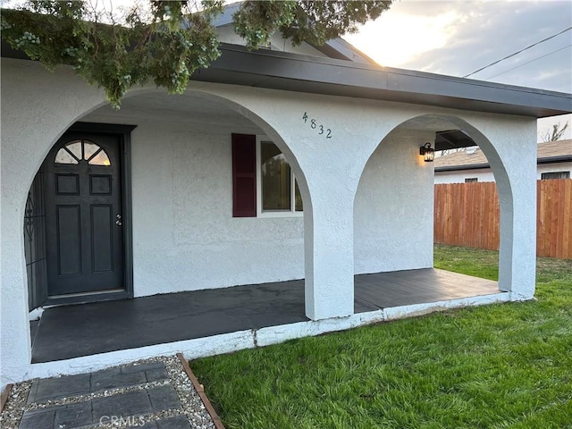 4832 Mitchell Ave, Riverside, CA 92505 - property entrance with stucco siding