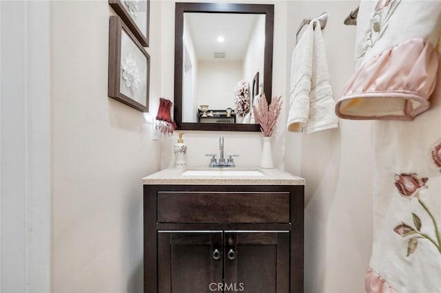 bathroom featuring vanity