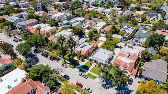 bird's eye view with a residential view