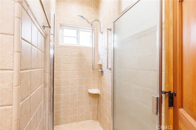 full bathroom with a stall shower