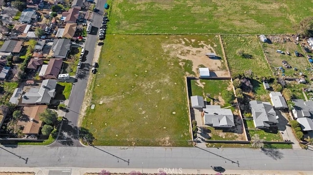 bird's eye view featuring a residential view