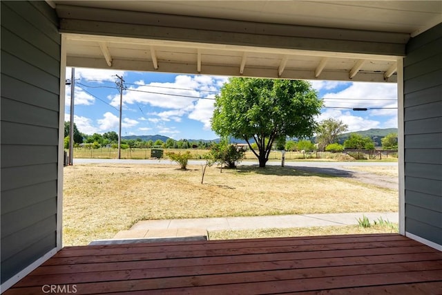 9235 Poplar St, Atascadero, CA 93422 - doorway featuring a mountain view and wood walls