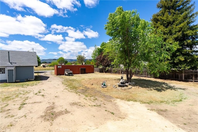9235 Poplar St, Atascadero, CA 93422 - view of yard featuring an outdoor structure and a pole building