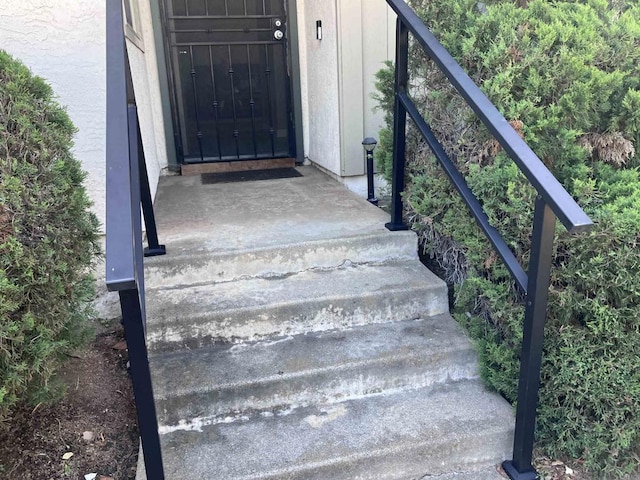 view of stairs