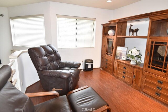 5727 E Stillwater Ave Unit 5, Orange, CA 92869 - living room featuring recessed lighting and wood finished floors