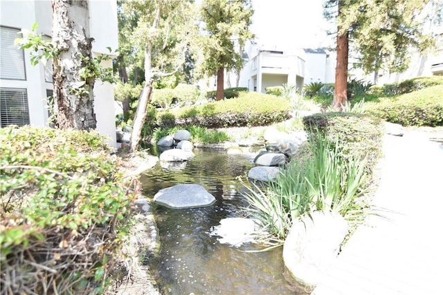 5727 E Stillwater Ave Unit 5, Orange, CA 92869 - view of yard featuring a garden pond