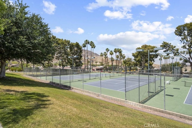 48668 Desert Flower Dr, Palm Desert, CA 92260 - view of tennis court