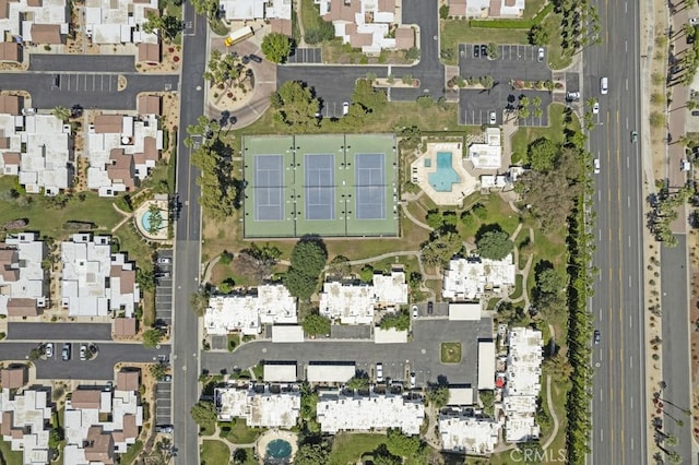 48668 Desert Flower Dr, Palm Desert, CA 92260 - view of property location featuring a pool area and nearby suburban area