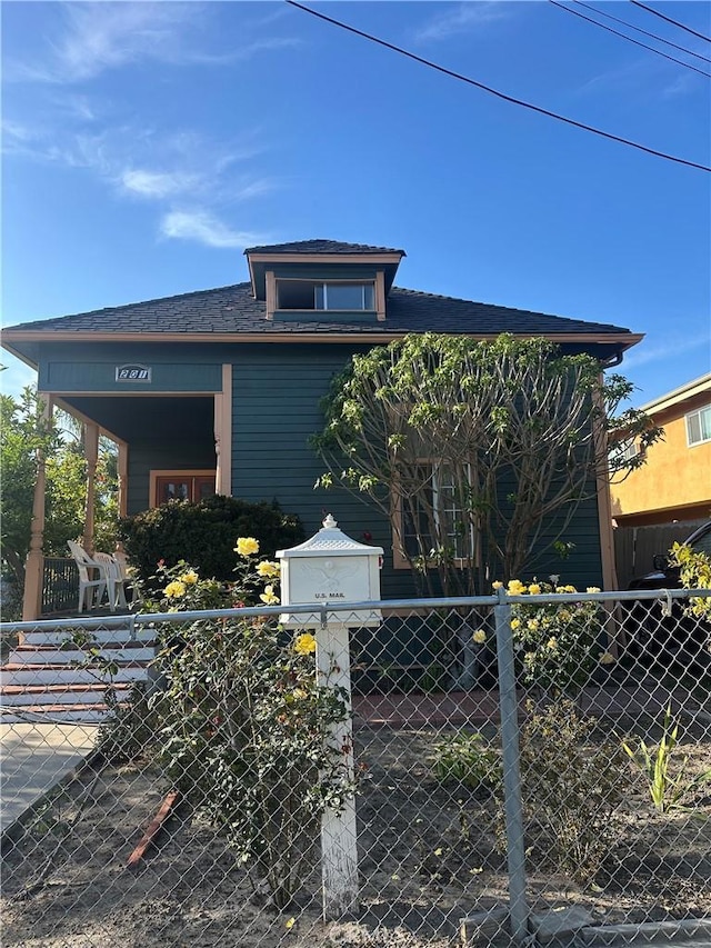 201 E Adele St, Anaheim, CA 92805 - view of front of property with covered porch and fence