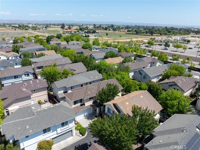 aerial view featuring a residential view