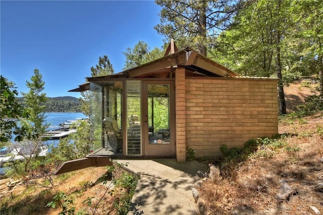 28805 N Shore Rd, Lake Arrowhead, CA 92352 - view of outdoor structure featuring a water view