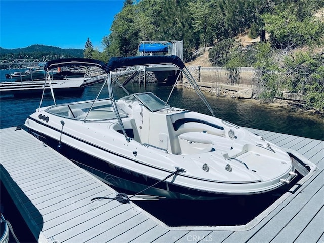 28805 N Shore Rd, Lake Arrowhead, CA 92352 - dock area featuring a water view