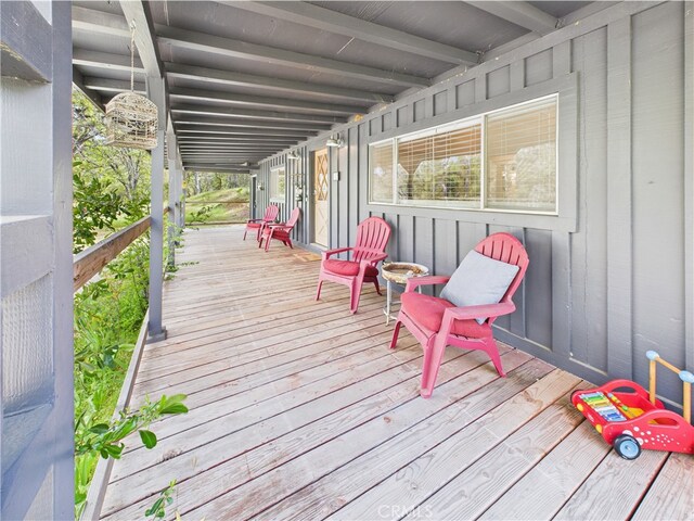 5829 E Whitlock Rd, Mariposa, CA 95338 - view of wooden terrace