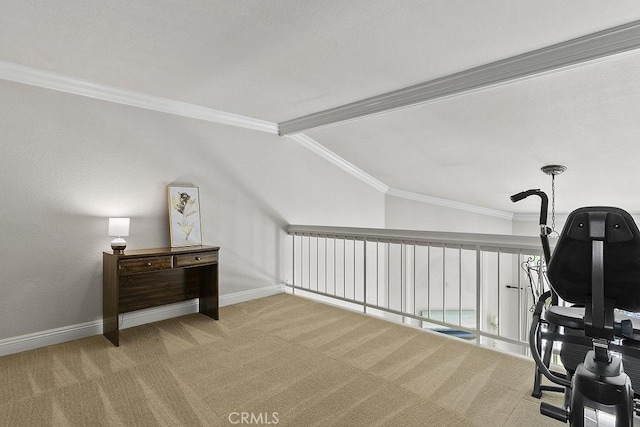 3630 S Bear St Unit 67, Santa Ana, CA 92704 - bonus room featuring carpet and vaulted ceiling